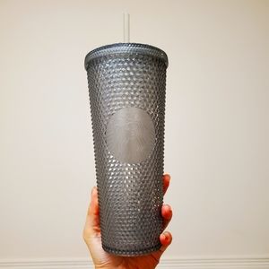 STARBUCKS GREY BLING STUDDED TUMBLER